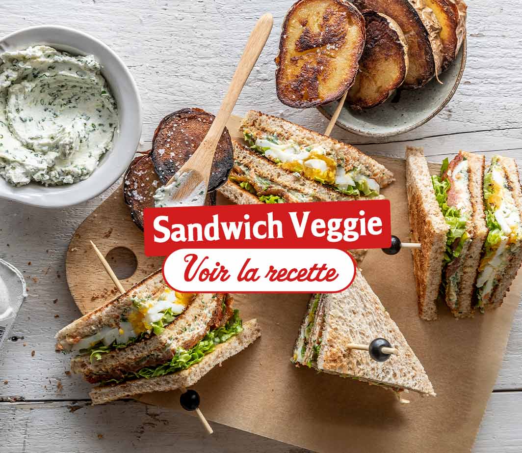 Recette-ingrédients-sandwich-veggie Page de contenu