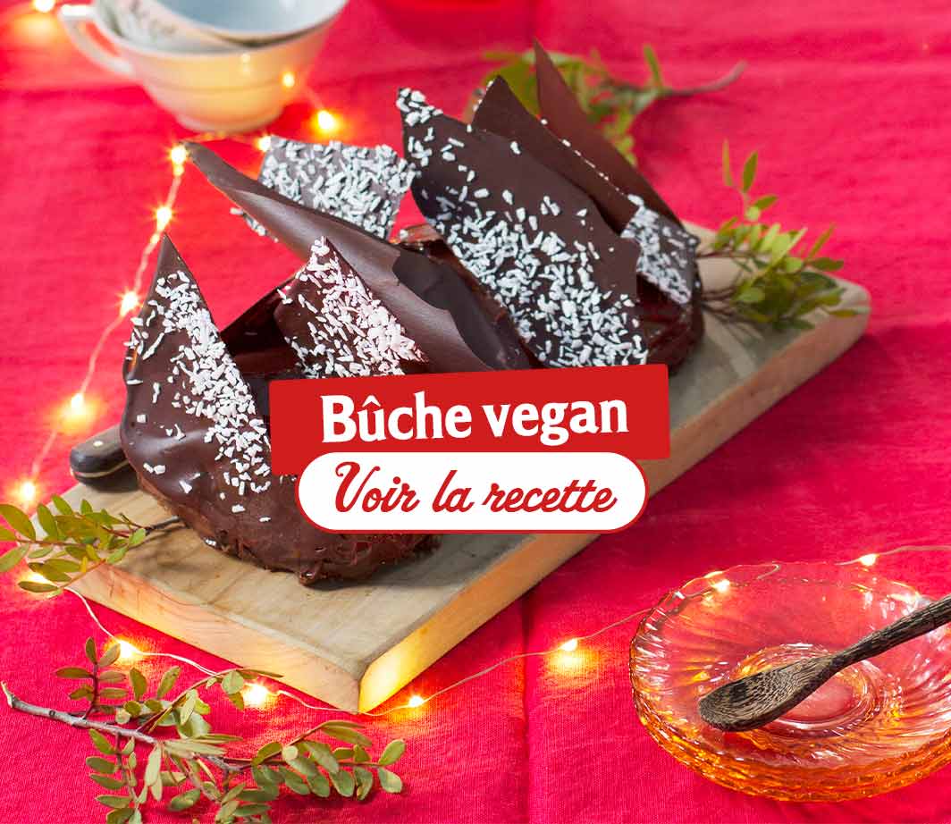 Recette-ingrédients-bûche-vegan Page de contenu