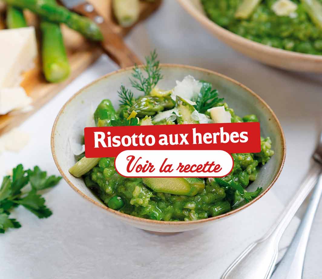 Recette-ingrédients-risotto-aux-herbes Page de contenu