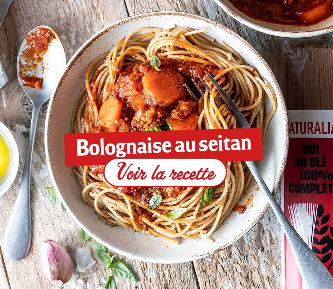 Recette-ingrédients-bolognaise-au-seitan Page de contenu