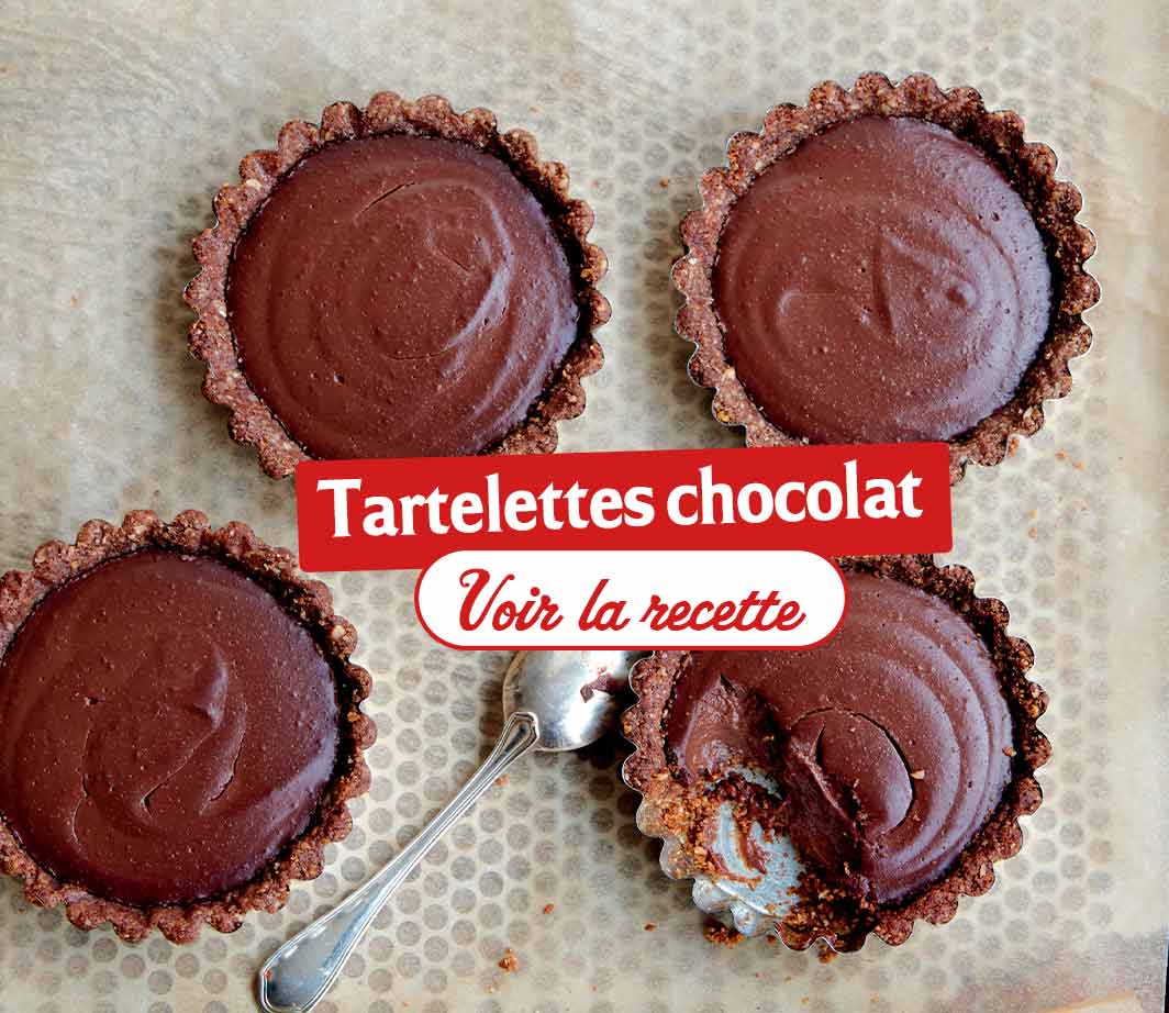 Recette-ingrédients-tartelette-chocolat Page de contenu