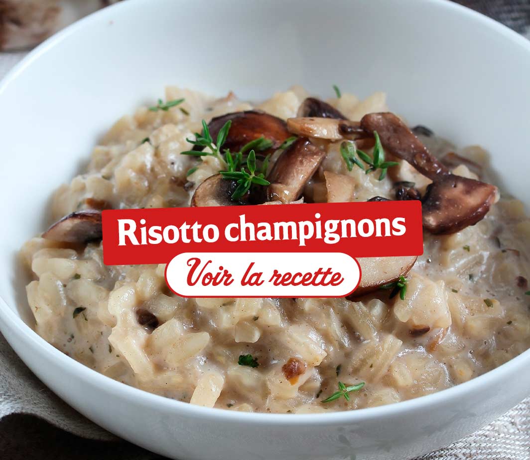 Recette-ingrédients-risotto-champignons Page de contenu