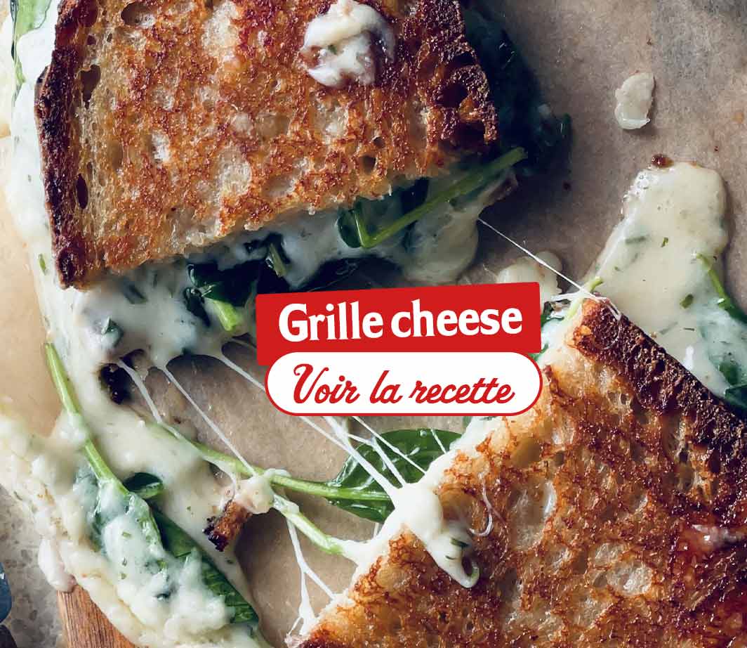 Recette-ingrédients-grilled-cheese Page de contenu