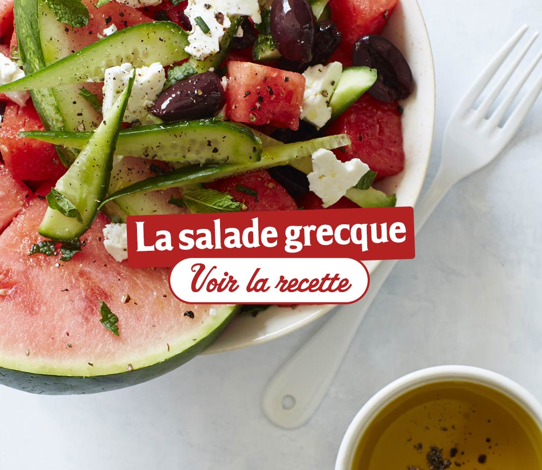 Recette-ingrédients-salade-grecque Page de contenu