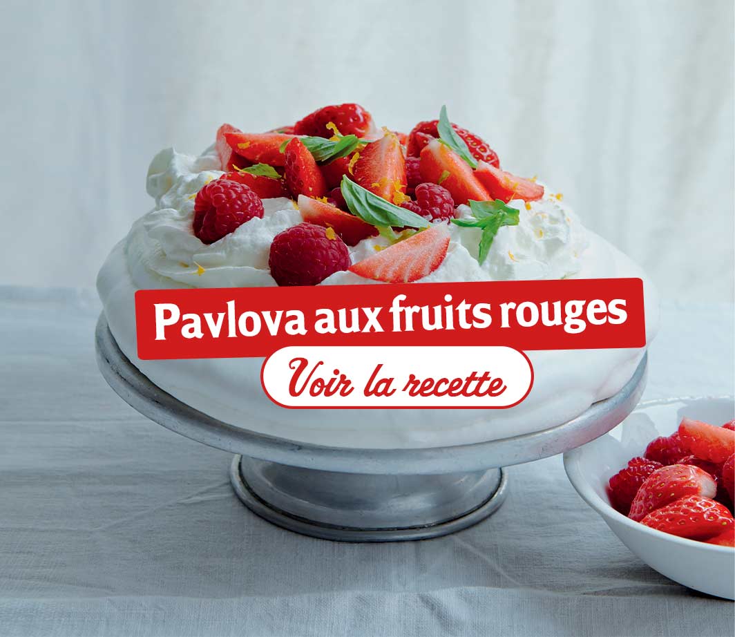 Recette-ingrédients-pavlova-fruits-rouges Page de contenu