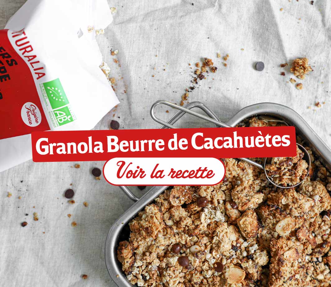Recette-ingrédients-granola-cacahuetes Page de contenu