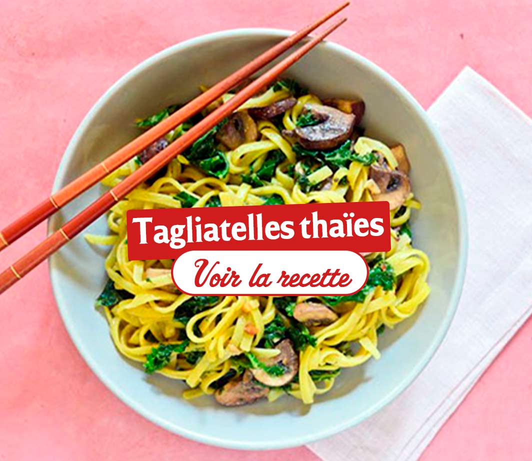 Recette-ingrédients-tagliatelles-thaies Page de contenu