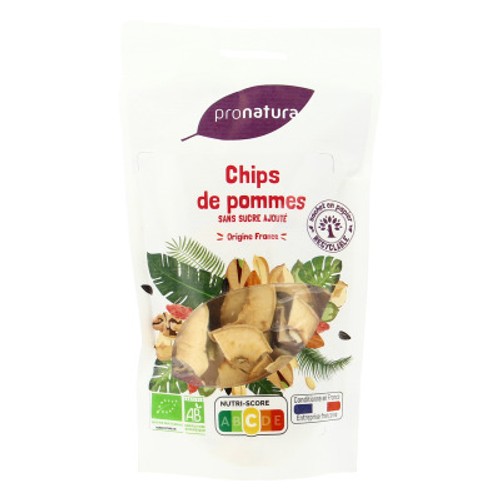 Max & Méli Chips de Pommes Sans Sucres Ajoutés Bio 50g