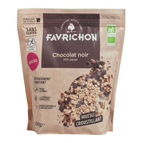 Favrichon Muesli Chocolat Noir 450g