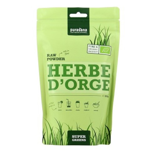 Purasana Herbe d'orges en poudre Bio 200g