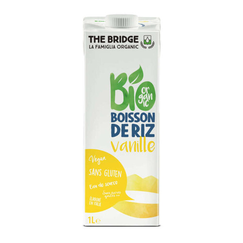The Bridge Boisson Au Riz Rice Drink Vanille 1L Bio