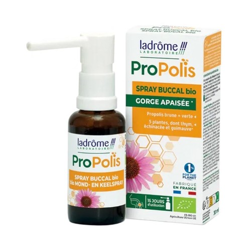 Ladrôme Propolis Spray Buccal Gorge Apaisée Bio 30ml