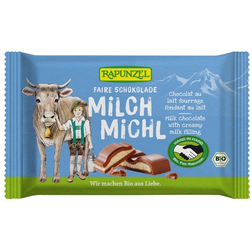 Rapunzel Chocolat au Lait Fourrage Fondant au Lait 100g