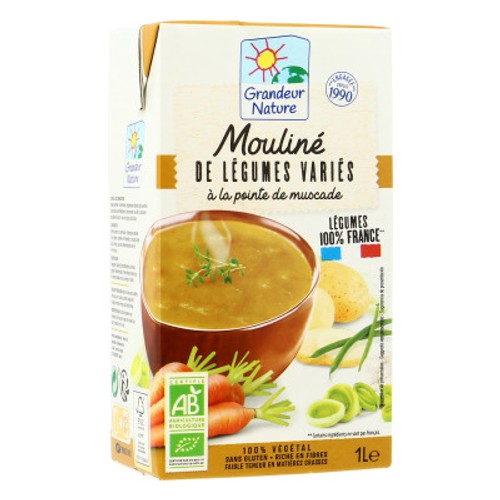 Grandeur Nature Mouliné du Potager Français Bio 1L
