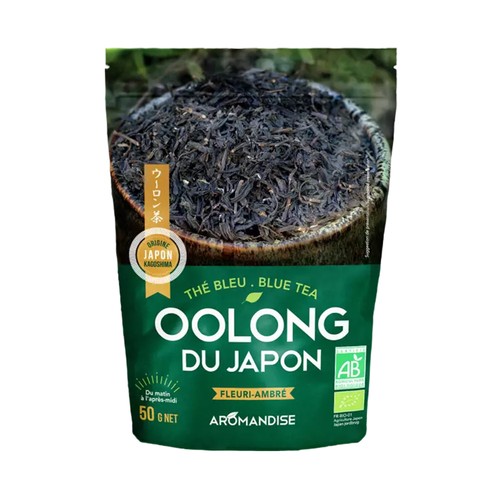 Aromandise Thé Bleu Oolong du Japon Fleuri-Ambré 50g