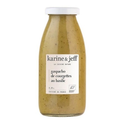 Karine & Jeff Gaspacho de Courgettes au Basilic 25cl