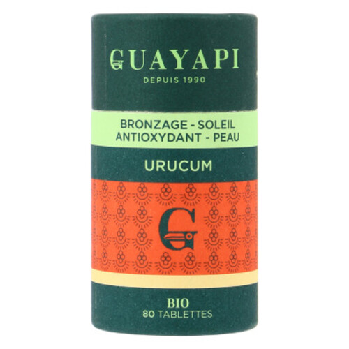 Guayapi Complémentaire Alimentaire Urucum Bronzage/Soleil/ Anti-Oxydant X80 Tablettes