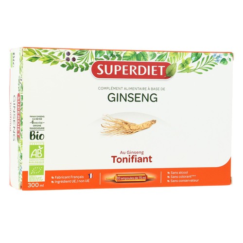 Super Diet Ginseng Bio - 20 Ampoules