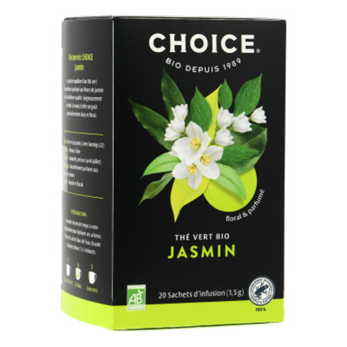 Choice Thé Vert Bio Jasmin x20 Sachets