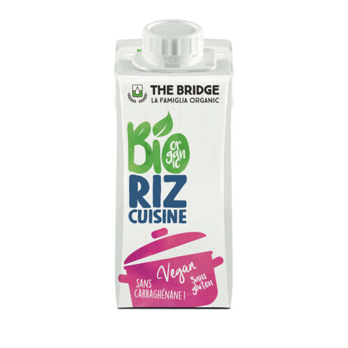The Bridge Crème De Riz Pour La Cuisine Sans Gluten 20Cl Bio