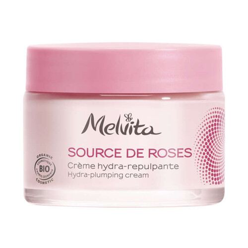 Melvita Source Des Roses Crème Hydra-Repulpante Bio 50Ml