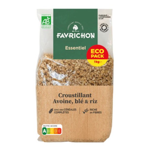 Favrichon Muesli Croustillant Avoine Blé & Riz 1kg