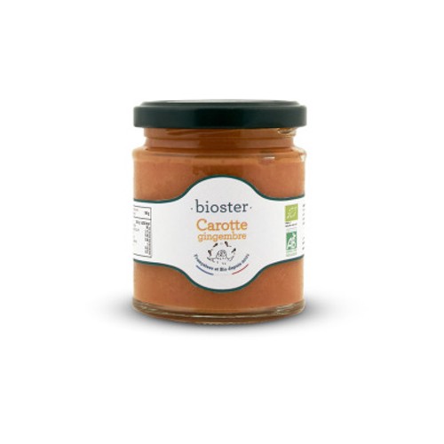 Bioster Tartinable Carotte Gingembre Bio 170g
