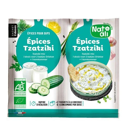 Natali Mélange d'épices pour tzatziki Bio 7g