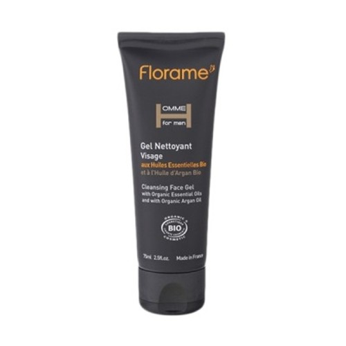 Florame Gel Nettoyant Visage aux Huiles Essentielles Bio pour homme 75ml