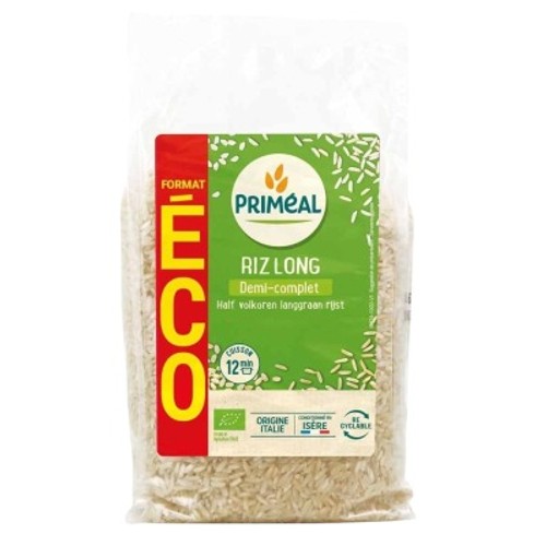 Primeal Riz Long Demi Complet 2kg