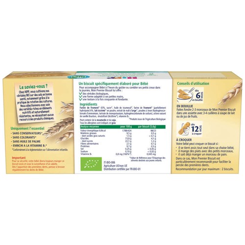 Hipp Mon Premier Biscuit 6M Bio 180g