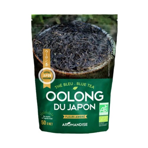 Aromandise Thé Bleu Oolong du Japon Fleuri-Ambré 50g