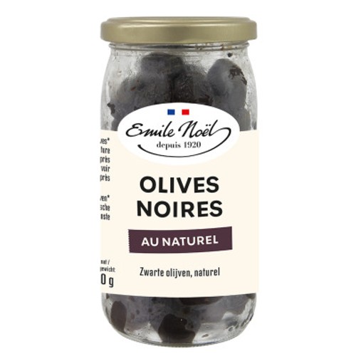 Emile Noël Olives noires au naturel Bio 250g