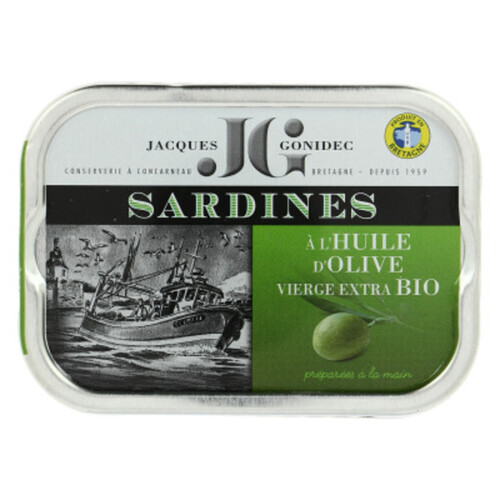 Jacques Gonidec Sardines à l'Huile d'Olive 175g