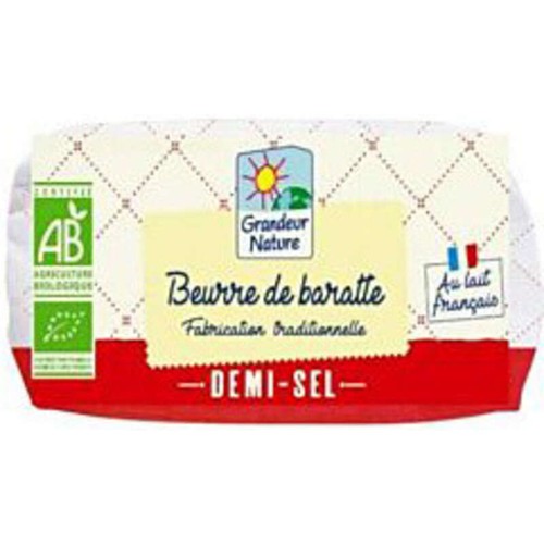 Grandeur Nature Beurre de Baratte Demi Sel 500g