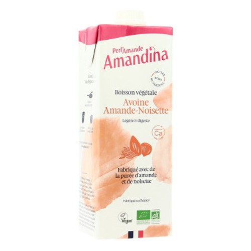Perl'Amande Boisson Végétale Avoine Amande Noisette 1L