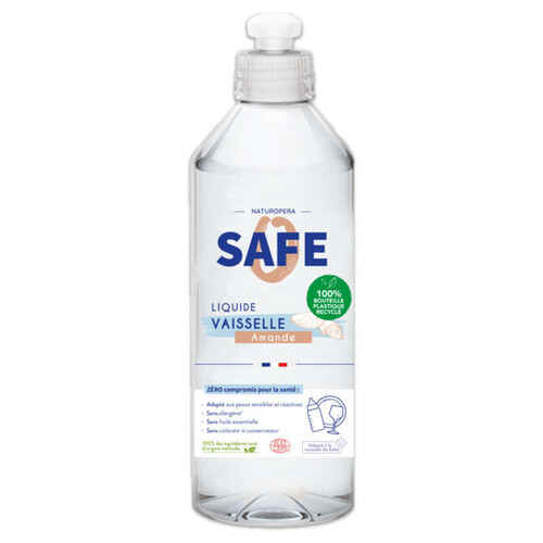 Safe Liquide Vaisselle Ultra Brillance Safe (Amande) 500ml