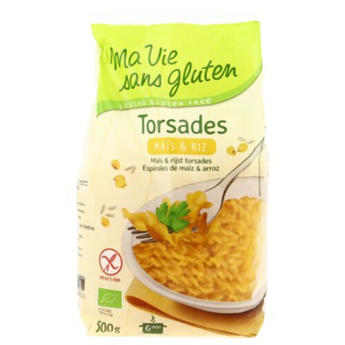 Ma Vie Sans Gluten Torsades Maïs & Riz Sans Gluten Bio 500g