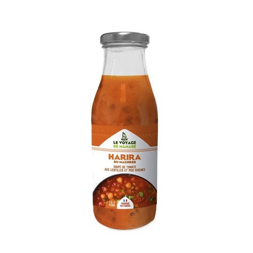 Le Voyage de Mamabé Harira Soupe de Tomates aux Lentilles & Pois Chiche 480g