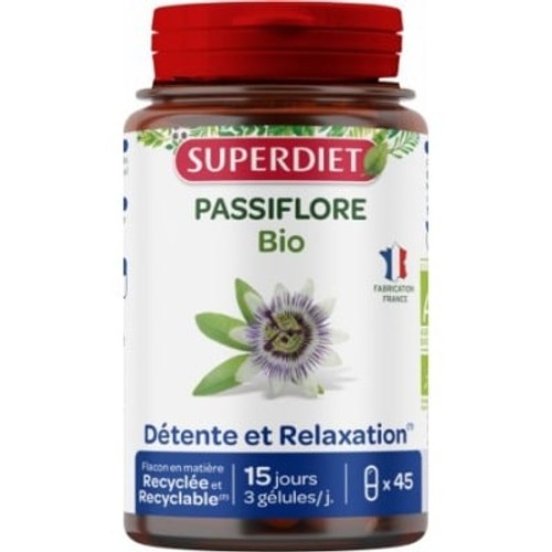 Superdiet Passiflore Bio 45 Gélules