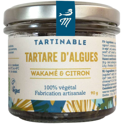 Marinoe Tartinable Tartare d'Algues Wakamé & Citron 90g