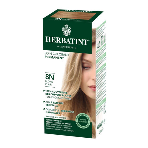 Herbatint Coloration 8N Blond clair - 150 ml