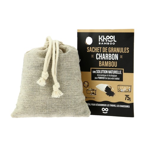 khool Bamboo Granules de charbon de Bambou 75g