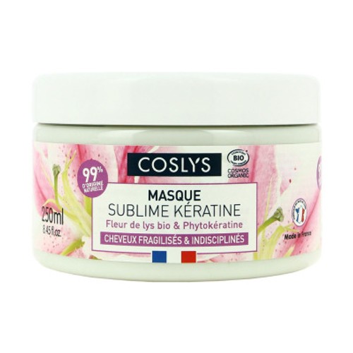 Coslys Masque sublime kératine cheveux fragilisés 250ml