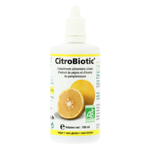 Source Claire Citrobiotic Liquide Pamplemousse Bio 100ml