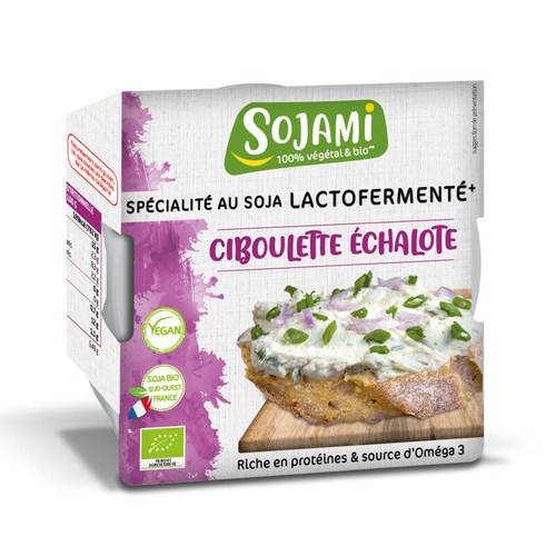 Sojami Spécialité à Tartiner au soja lactofermenté Ciboulette échalote Bio 125g