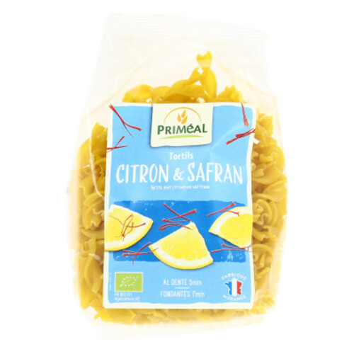 Priméal Tortils au Citron et au Safran Bio 250g