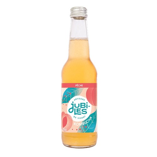 Jubiles Kombucha Pêche Bio 33cl