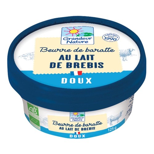 Grandeur Nature Beurre de Brebis Doux 125g