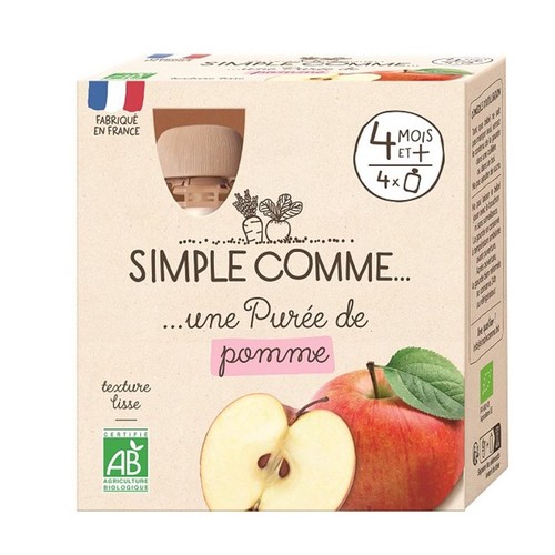 Simple comme une Purée de pomme 340g
